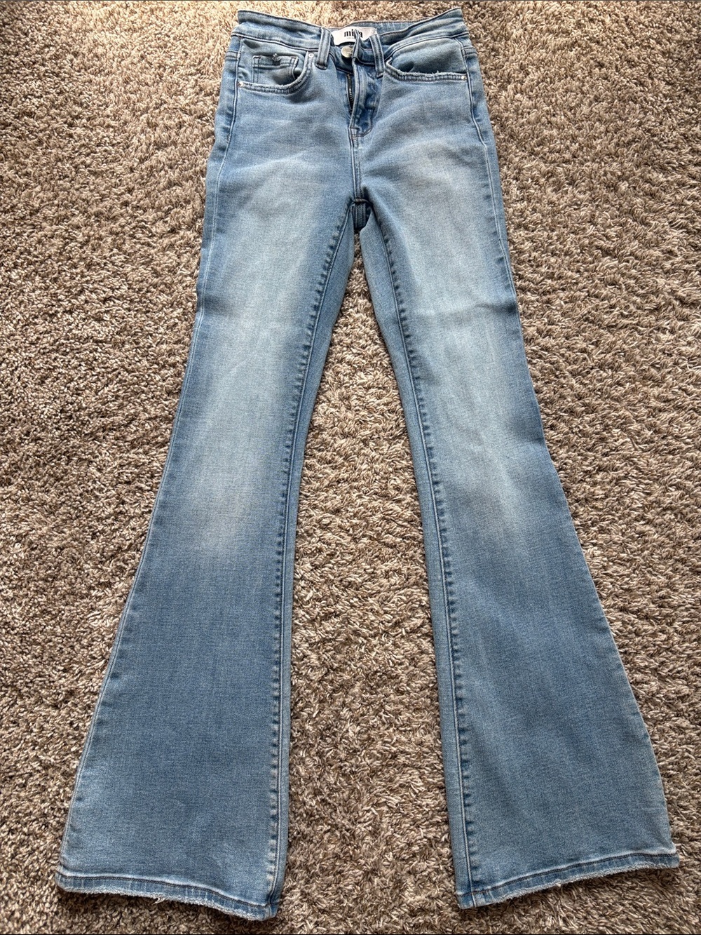 Light Blue High-Rise Flare Jeans